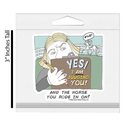 Horse Hollow Press - Horse Sticker Waterproof 3" Yes I Am