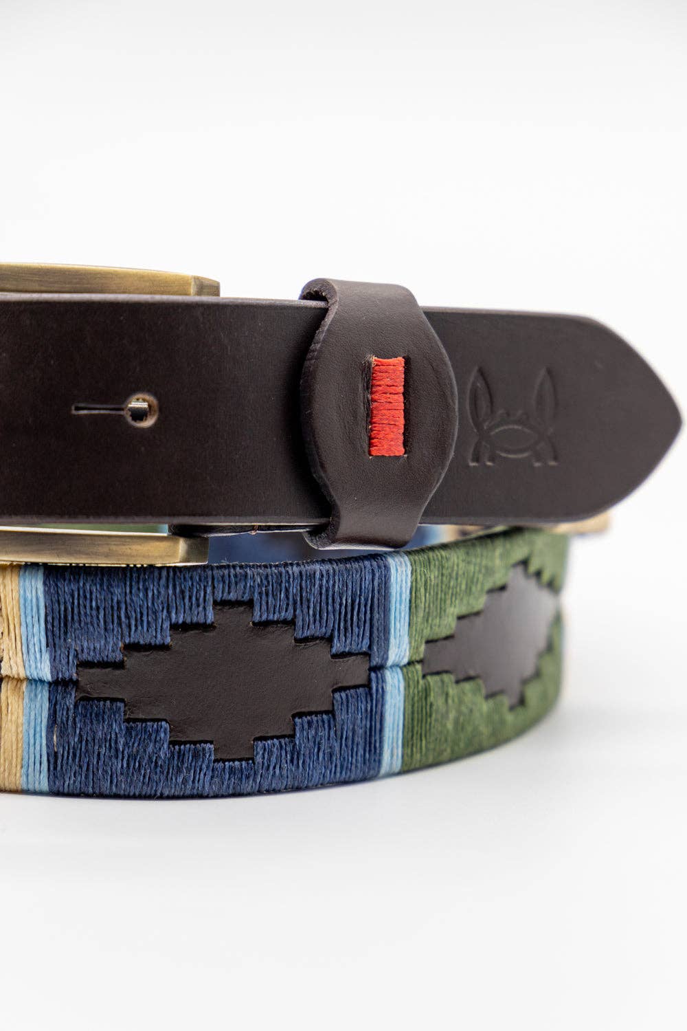 Custi Mikelo - Argentinian Polo Belt Beige Navy Green