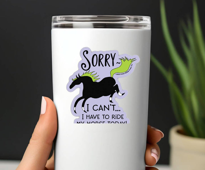 Horse Hollow Press- Horse Sticker Waterproof 3" I can't Horses