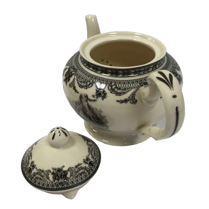Madison Bay Co. - Equestrian Transferware Porcelain Teapot