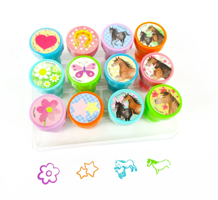 Tiny Mills - Horse and Pony Stamp Kit for Kids