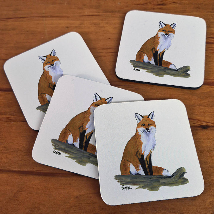 Zeppa Studios - Fox Beverage Coasters