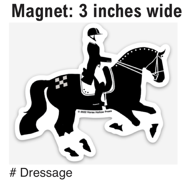 Horse Hollow Press - Horse Magnet 3": Dressage Horse