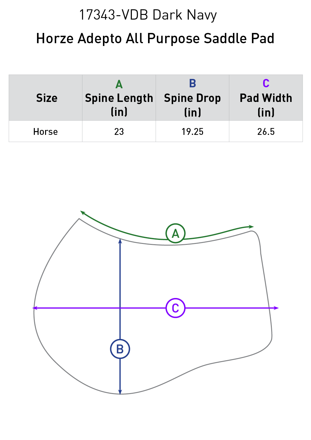 Equinavia Horze Adepto All Purpose Saddle Pad