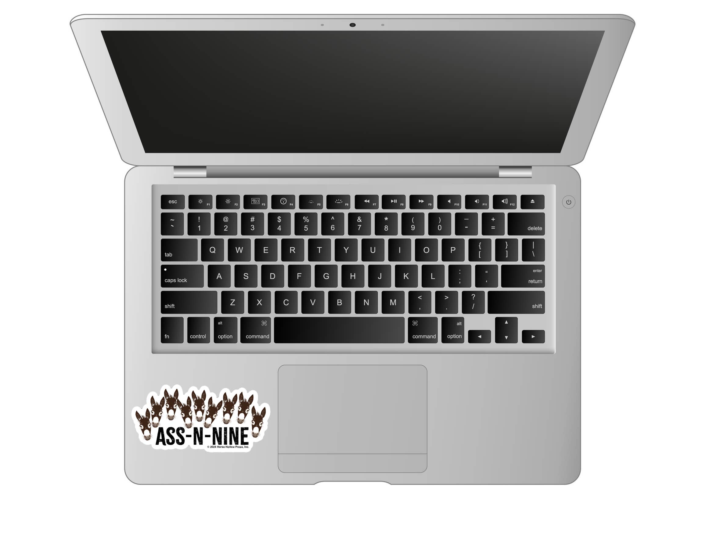 Horse Hollow Press - 3" Waterproof ASS-N-NINE Funny Donkey Sticker