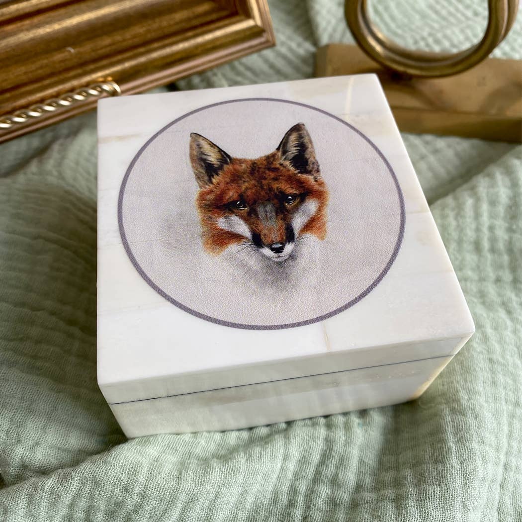 Madison Bay Co. - Red Fox Head Printed Bone Box