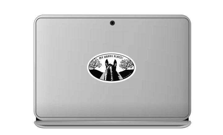 Horse Hollow Press - 3" Waterproof My Happy Place Oval Sticker