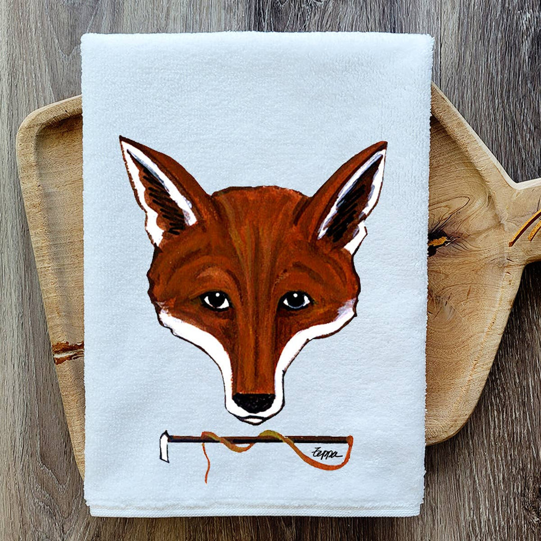 Zeppa Studios - Fox Mask Kitchen Towel