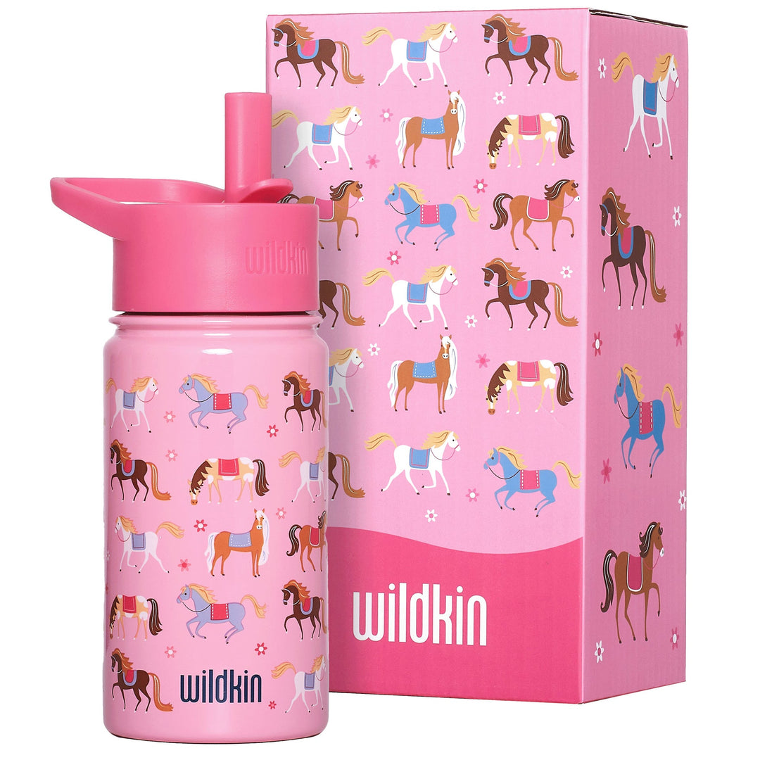 Wildkin Horses 14oz Steel Water Bottle