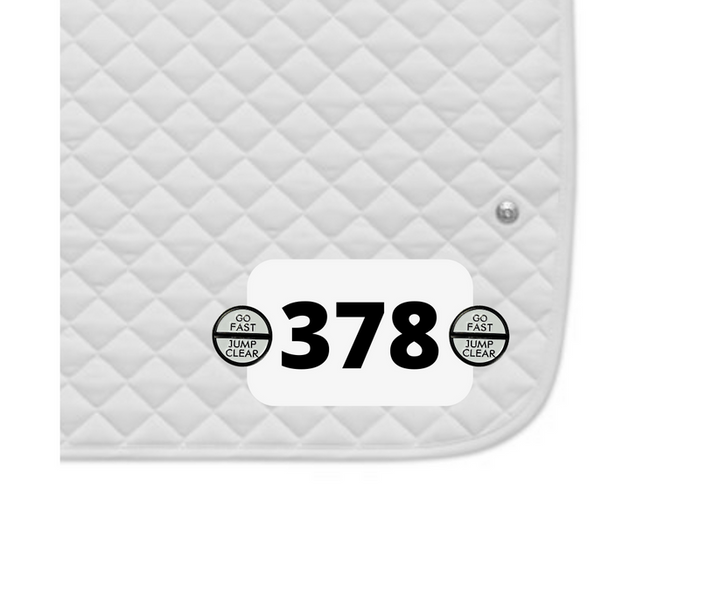 DuBois Cheval Go Fast & Jump Clear Number Pin Charms