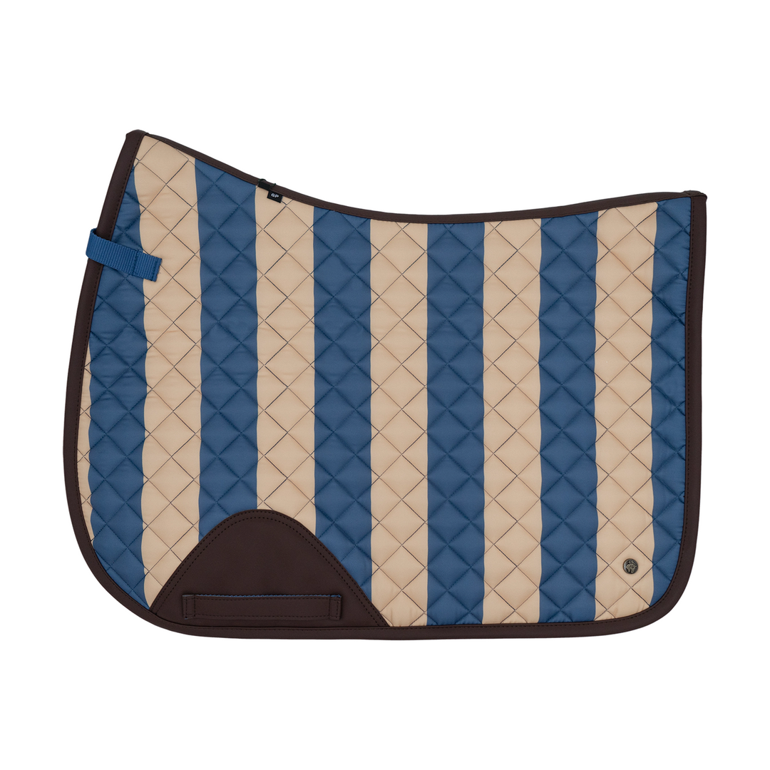 Royal Blue and Cream Stripe Jumper Saddle Pad