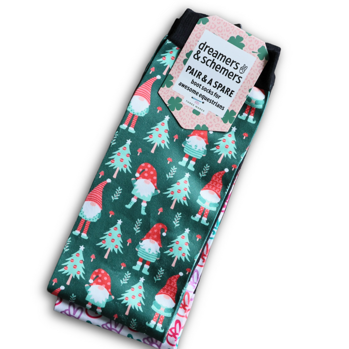 Dreamers & Schemers Gnome for the Holidays Pair & A Spare Socks