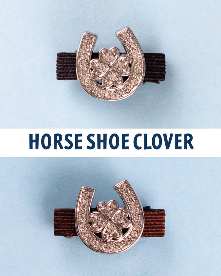 Mane Jane Ring Bling- Horseshoe Clover