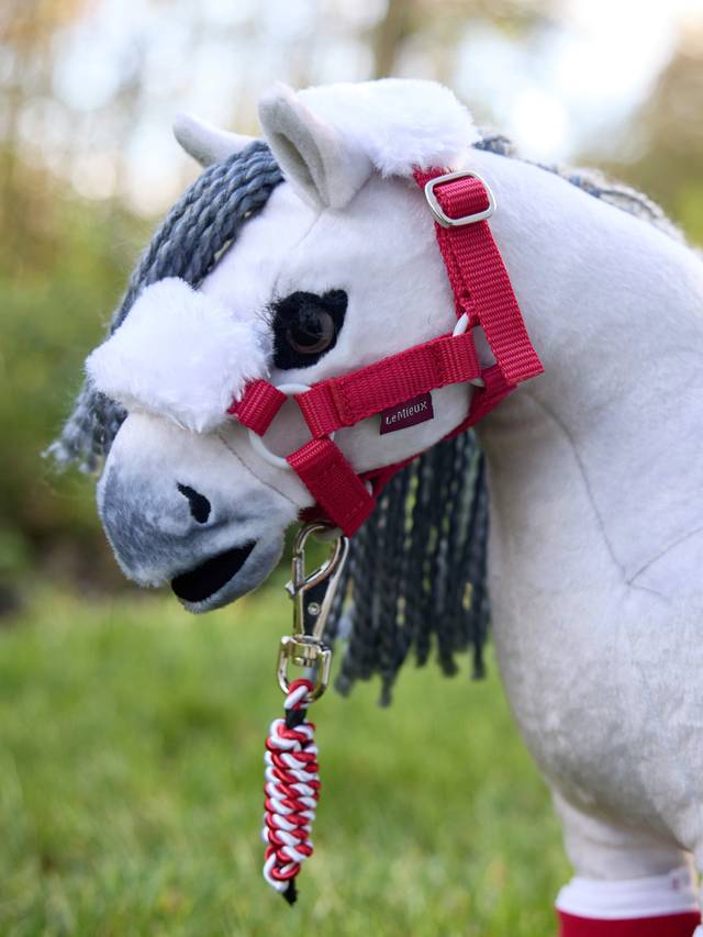 LeMieux Toy Pony Christmas Headcollar & Leadrope Red