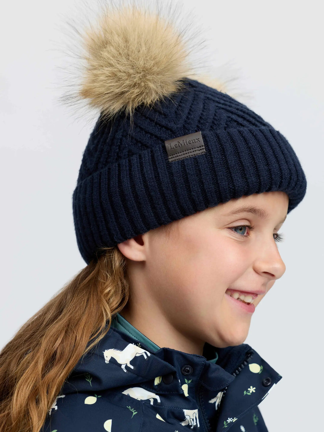LeMieux Mini Double Pom Beanie