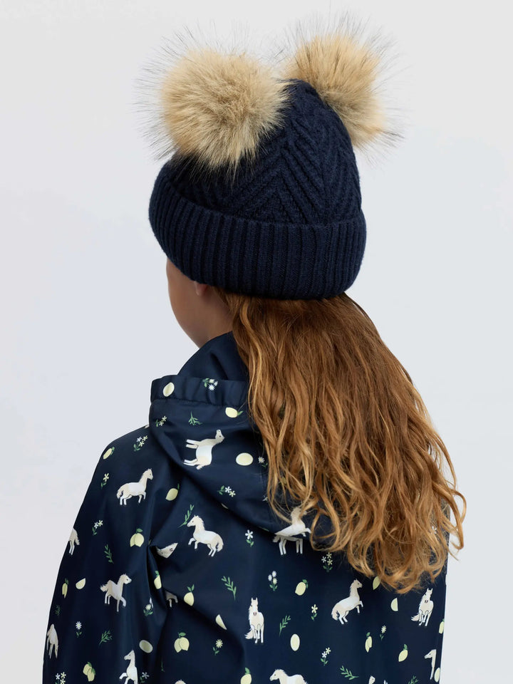 LeMieux Mini Double Pom Beanie