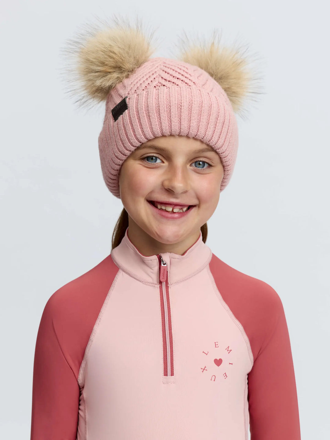 LeMieux Mini Double Pom Beanie