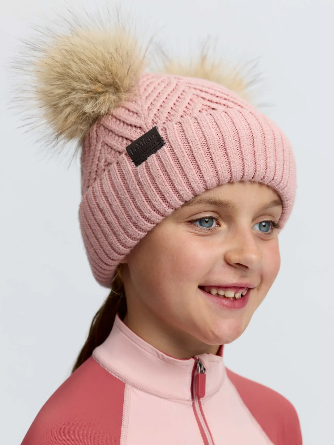 LeMieux Mini Double Pom Beanie