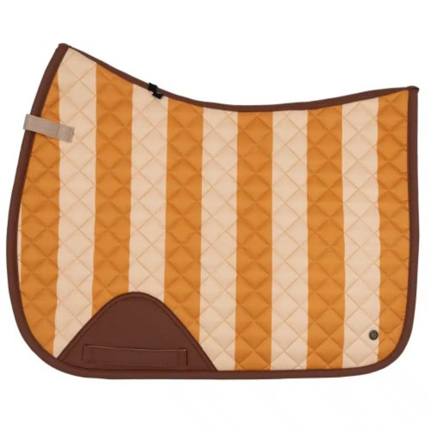 Cream and Orange Jumper Saddle Pad