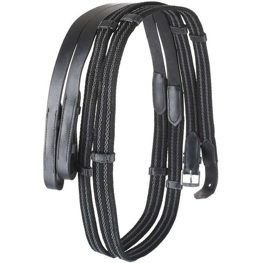 Camelot Anti-Slip Rubberized Reins With Stops