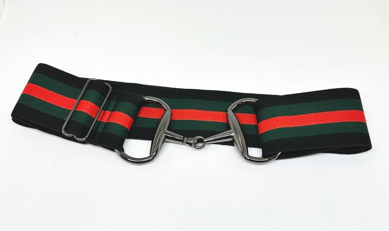 Black Stallion Designs 2" Elastic Snaffle Bit Belt