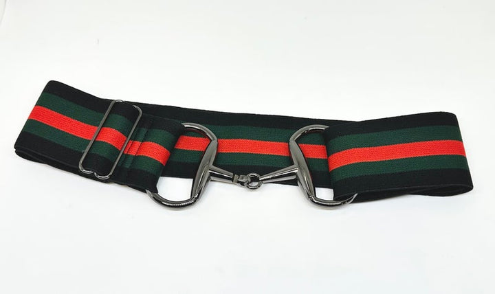Black Stallion Designs 2" Elastic Snaffle Bit Belt
