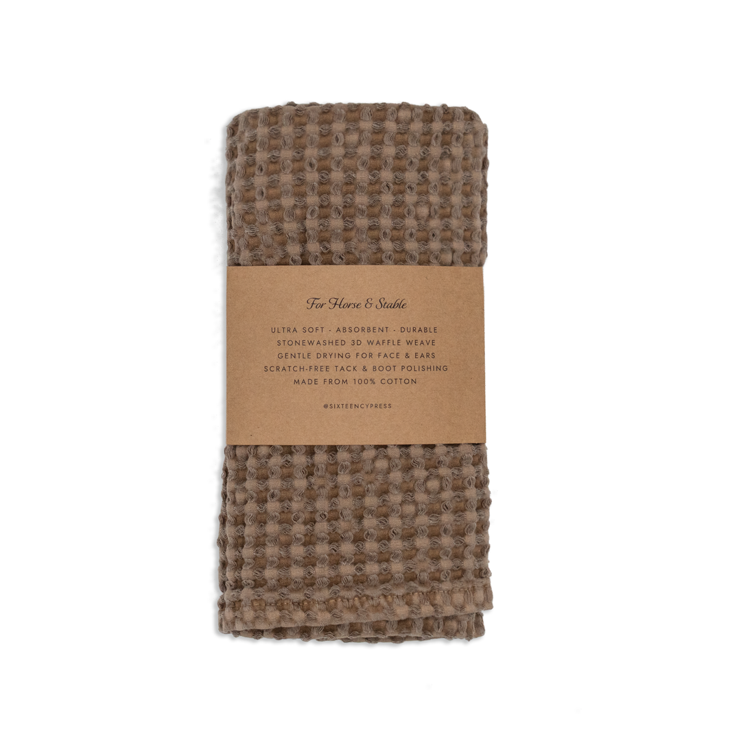 Sixteen Cypress Cotton Waffle Stable Towel