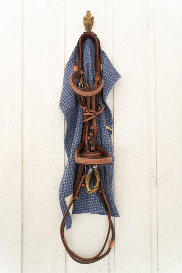 Cotton Waffle Stable Towel, Indigo