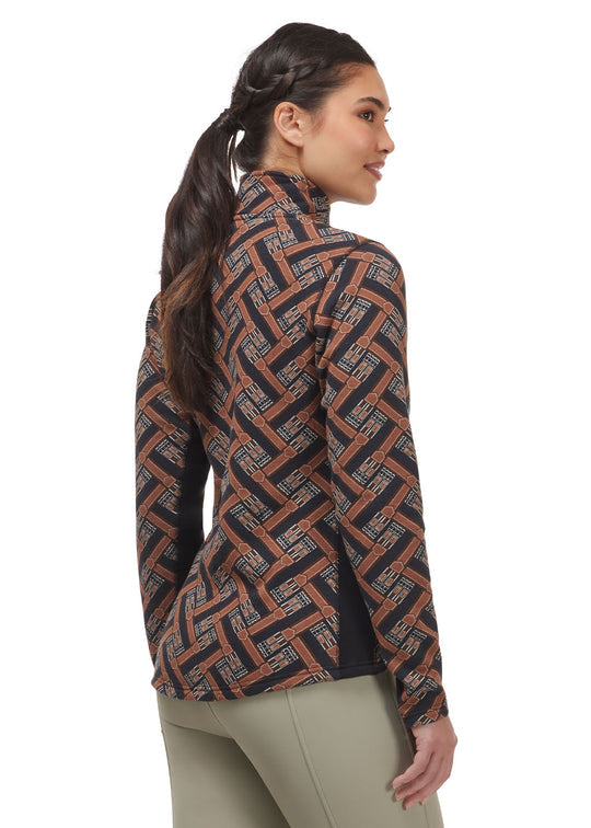 Kerrits Plush Printed Fleece Half Zip Top '24