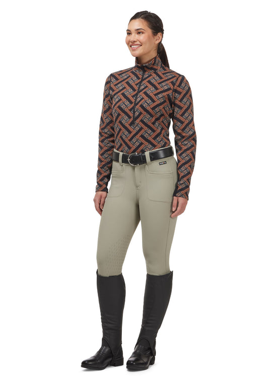 Kerrits Plush Printed Fleece Half Zip Top '24