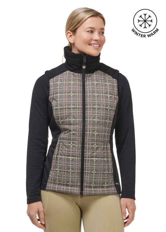 Bits of Plaid Quilted Equestrian Vest '24