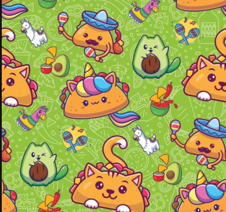 Dreamers & Schemers Taco Cat Pair & A Spare Socks