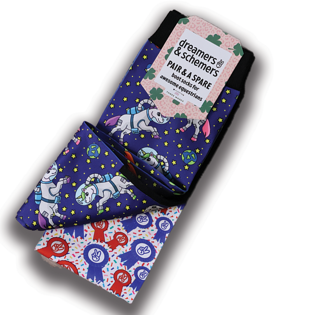Dreamers & Schemers Unicorns in Space Pair & A Spare Socks