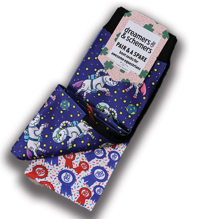 Dreamers & Schemers Unicorns in Space Pair & A Spare Socks