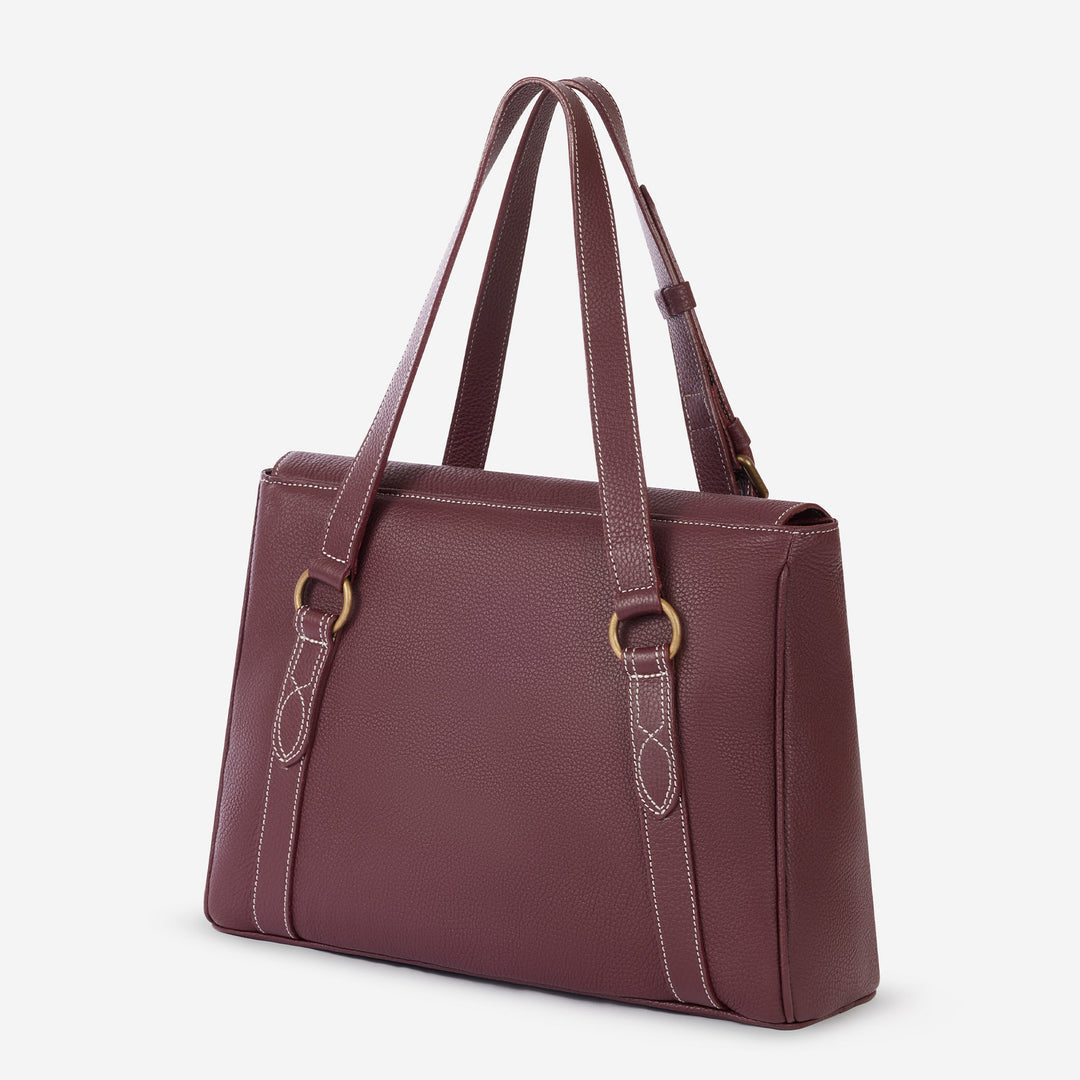 Oughton Paddock Lux Shoulder Bag in Pebbled Leather