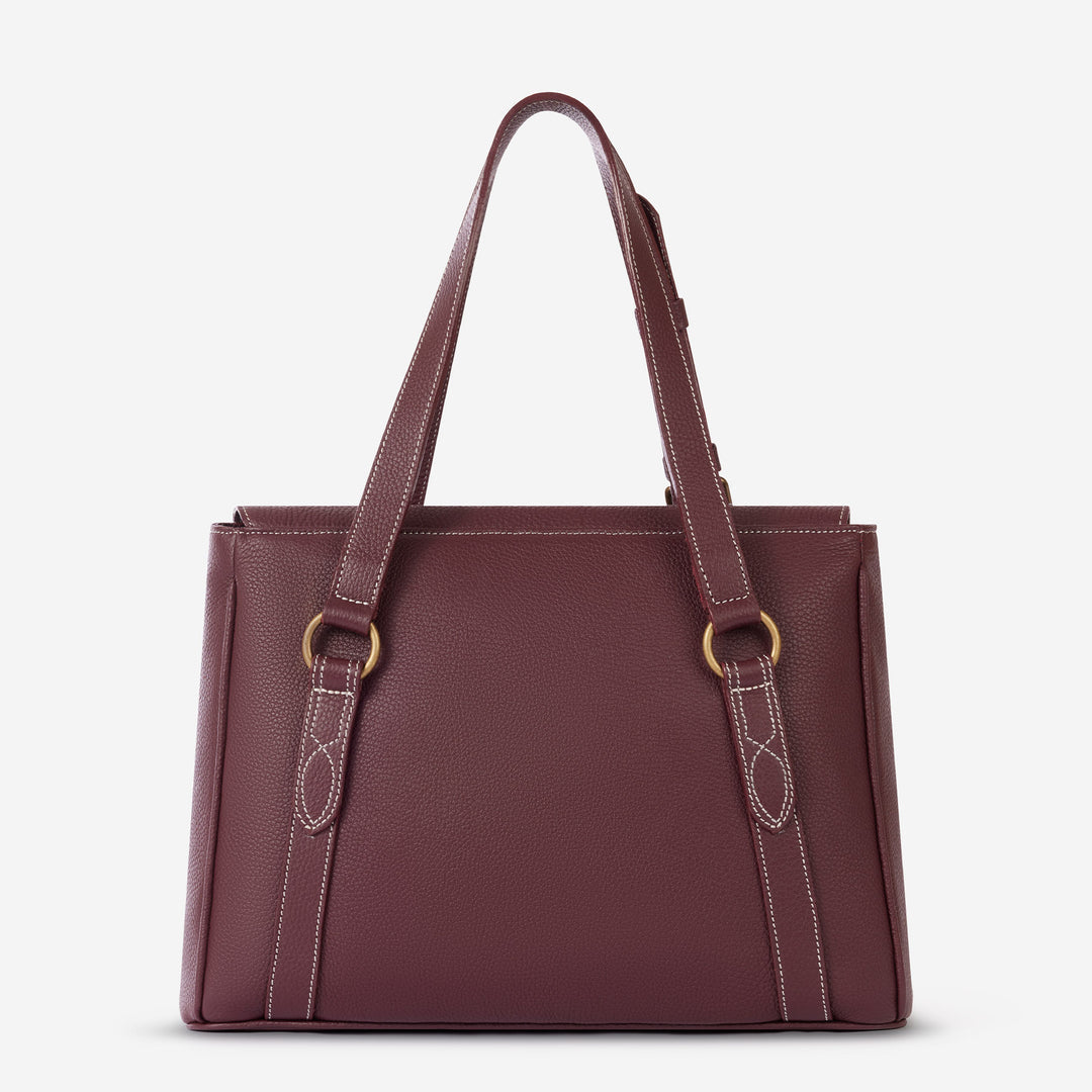Oughton Paddock Lux Shoulder Bag in Pebbled Leather