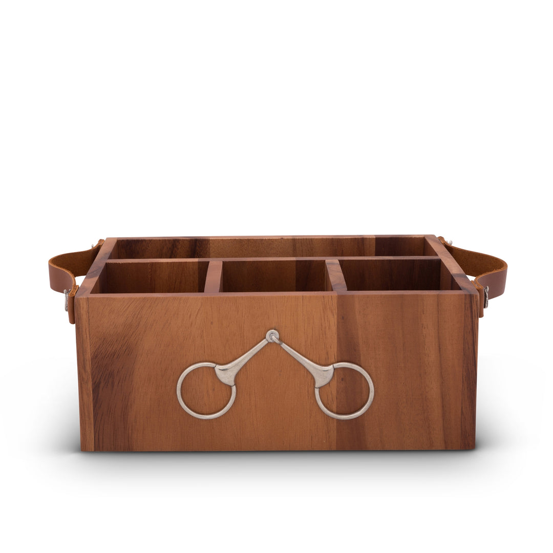 Vagabond House Equestrian Bit Flatware Caddy