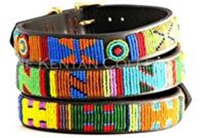 Kenyan Collection Hippo Circus Beaded Dog Collar