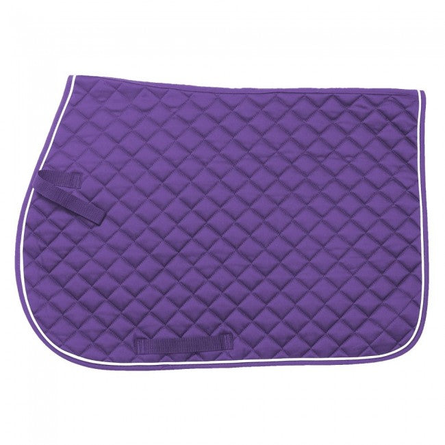 EquiRoyal Square Quilted Cotton Comfort English Saddle Pad