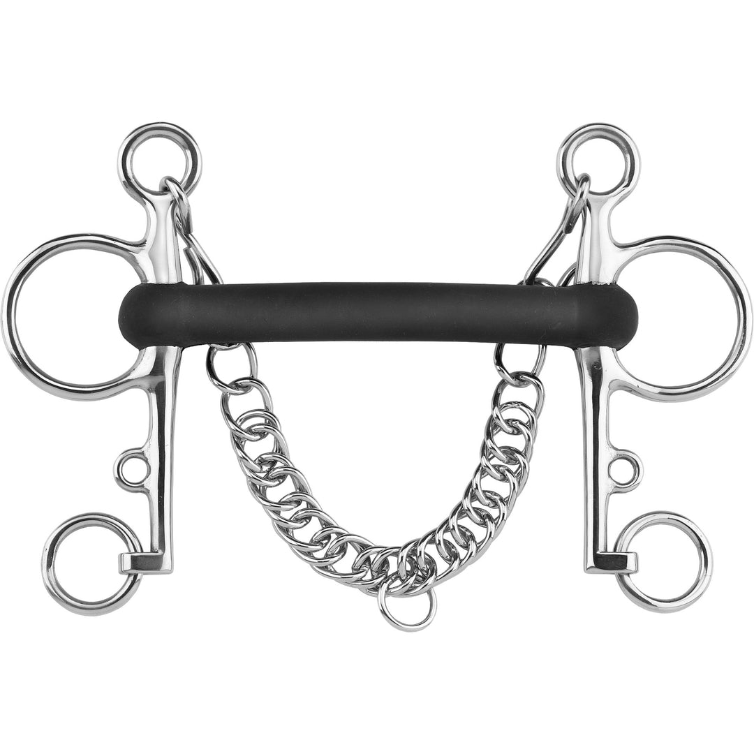 Herm Sprenger Rubber Mullen Mouth Pelham 18 mm