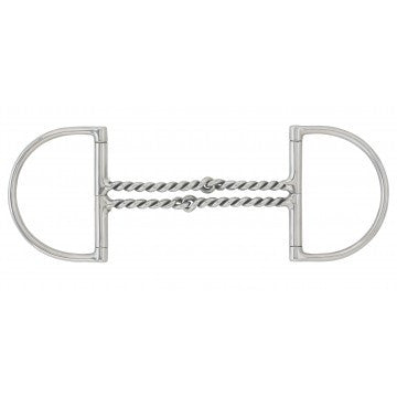 Centaur Stainless Steel Curved Double Twisted Wire Dee - The Tack Shop of Lexington
