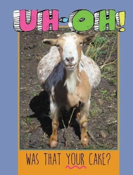 Horse Hollow Press - Birthday Card: Uh-oh! Was That Your Cake?