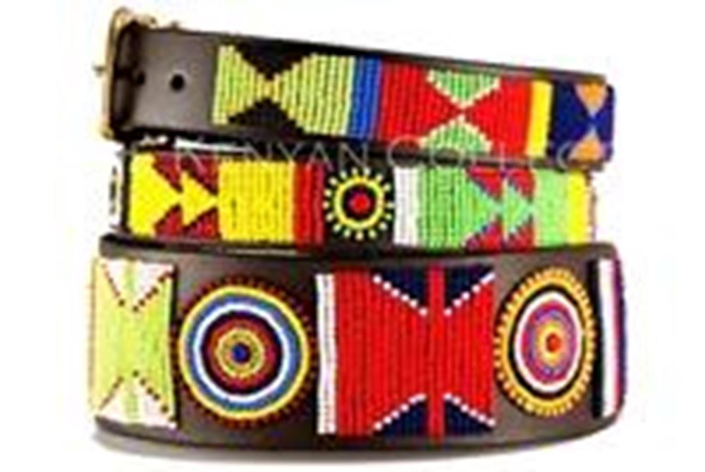 Kenyan Collection Primary Beaded Dog Collar