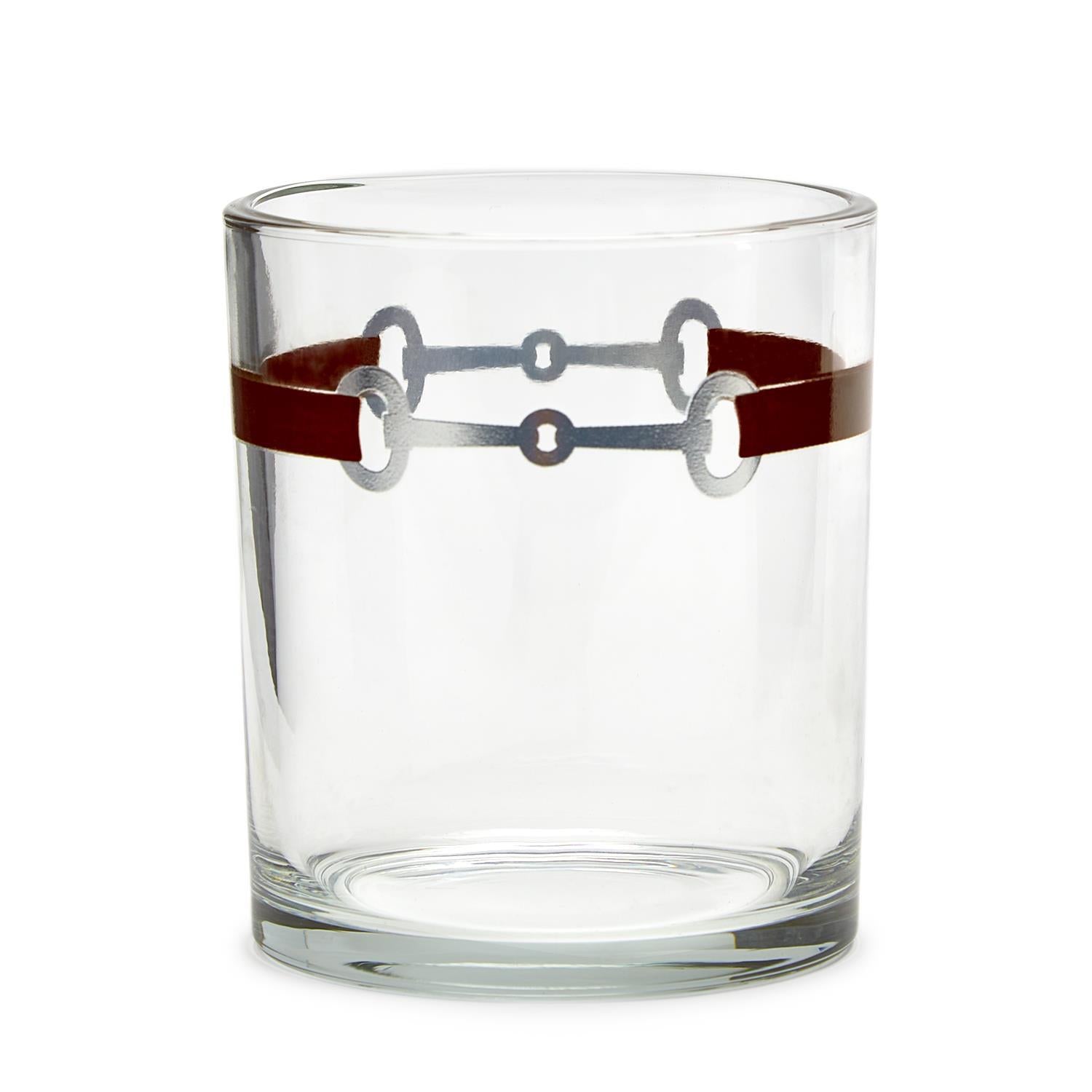 Two's Co Just a Bit Double Old Fashion Glasses in Gift Box Set of 4