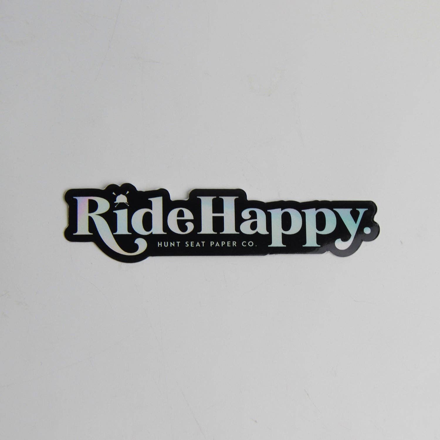 Hunt Seat Paper Co. - Ride Happy Holographic Sticker