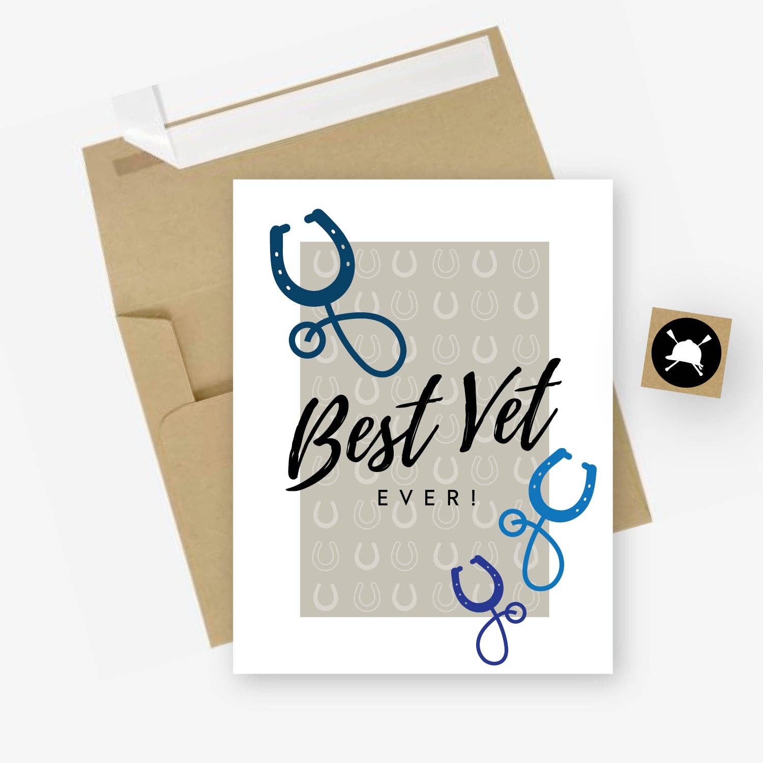 Best Vet Ever Equestrian Greeting Card Hunt Seat Paper Co.