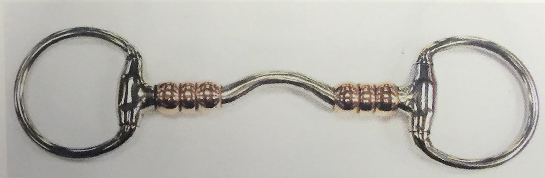 Abbey England Copper Roller Port Mouth Eggbutt - The Tack Shop of Lexington