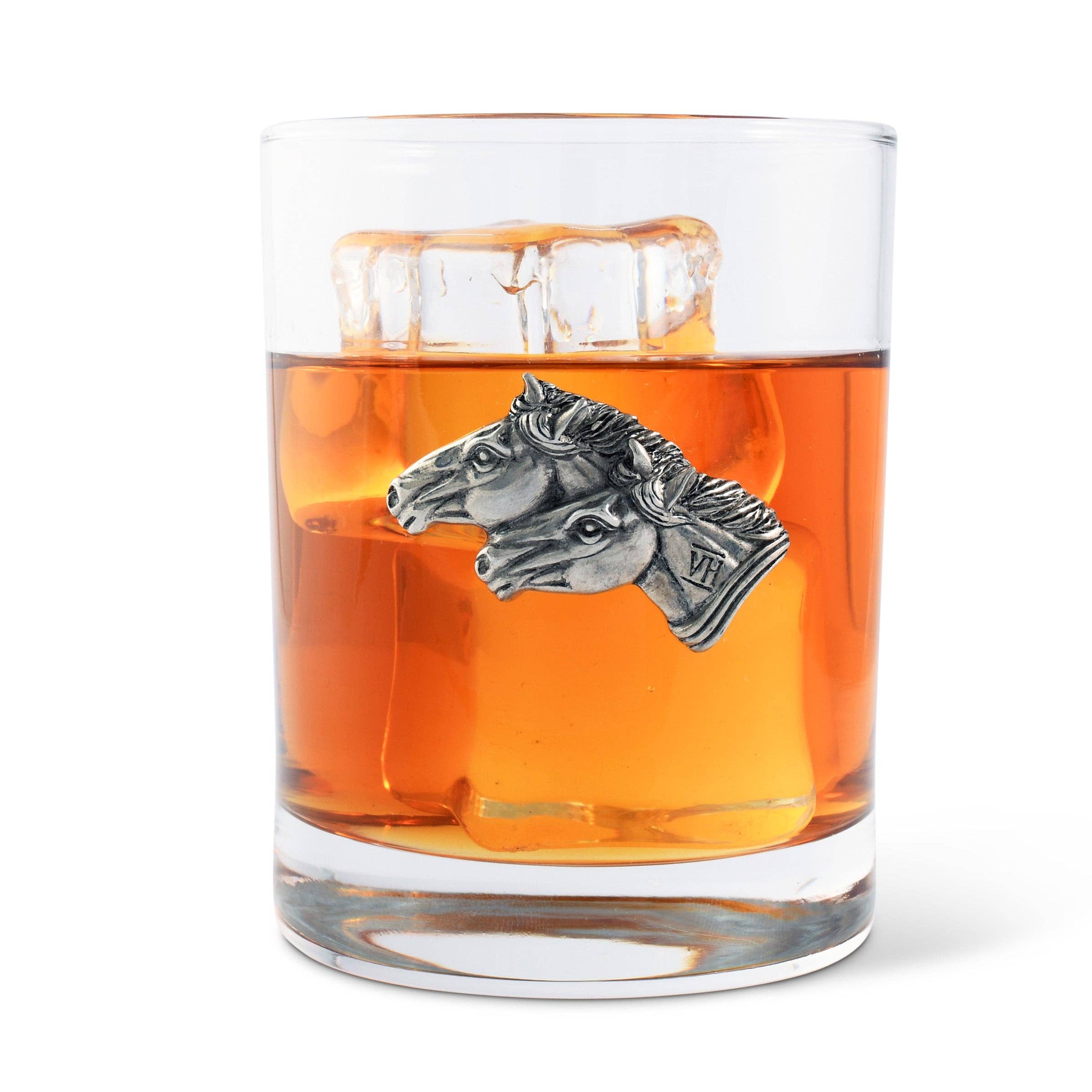 Vagabond House - Running Horse Double Old Fashion Bar Glass