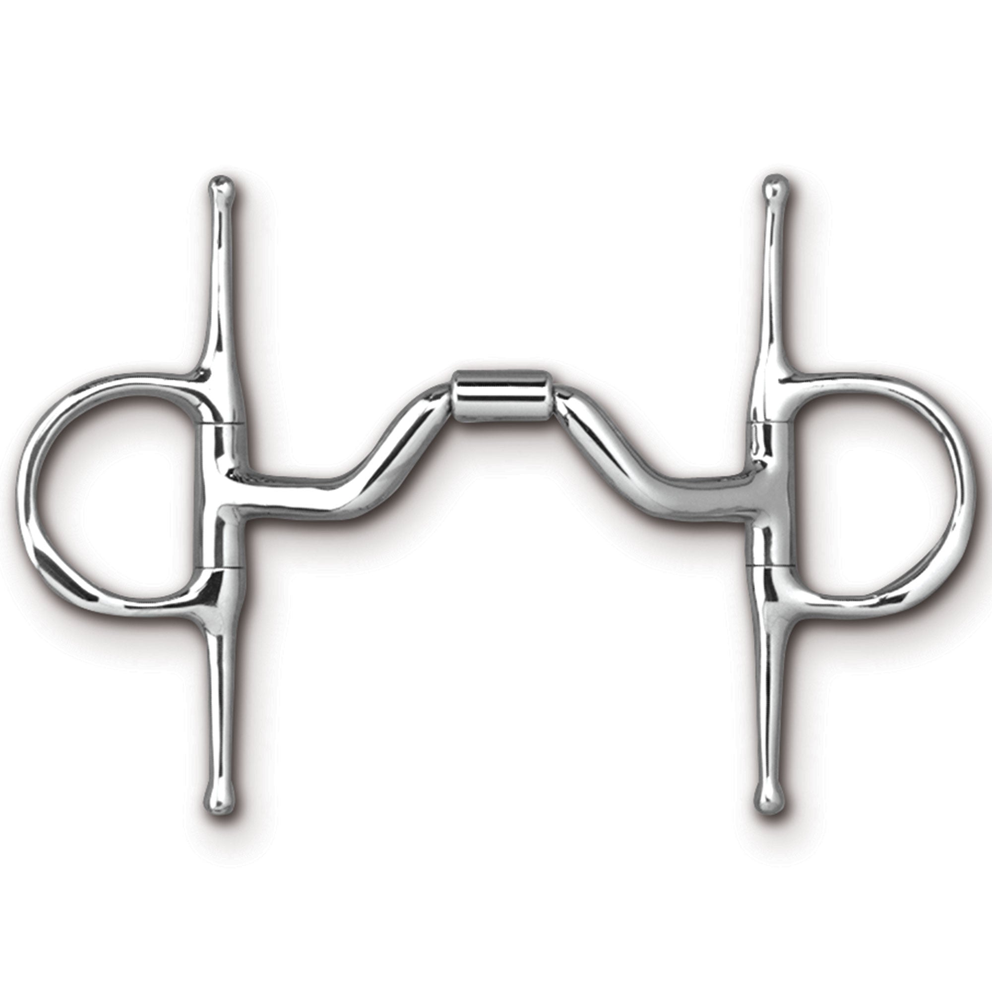 Myler Full Cheek with Hooks with Stainless Steel Ported Barrel MB 33 - The Tack Shop of Lexington