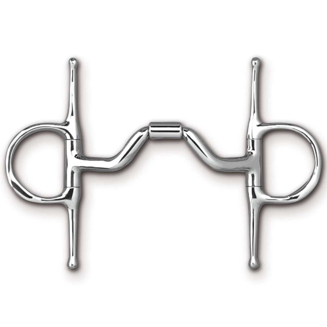 Myler Full Cheek with Hooks with Stainless Steel Ported Barrel MB 33 - The Tack Shop of Lexington